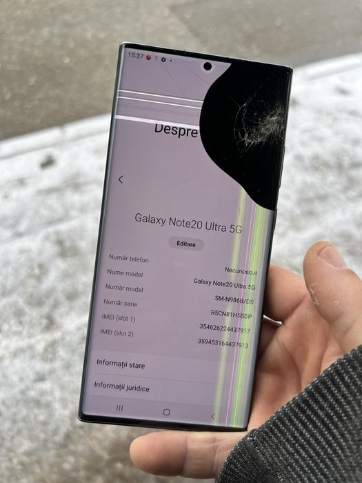 Samsung Note 20 Ultra 5G 256GB Black Piese Display Placa Baterie Mufa
