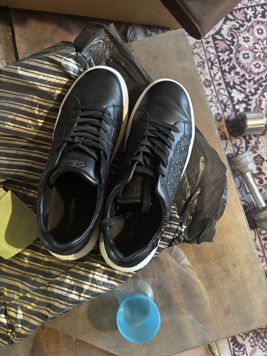 Сникърси Calvin Klein от естествена кожа