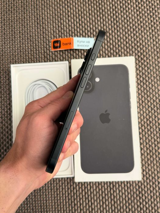 КАТО НОВ! iPhone 16 Plus Лизинг от 21€/мес  BLACK / 128GBГаранция! черен