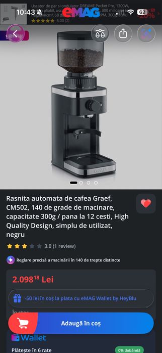 Rasnita cafea GRAEF
