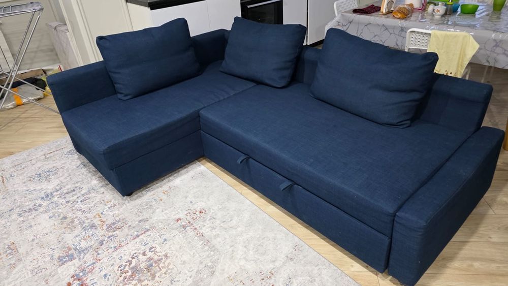 Диван Б/У. Угловой, раскладной, Икеа