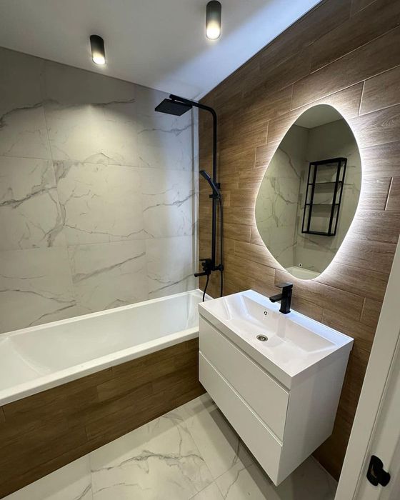 Ремонт ванных комнат под ключ с материалами