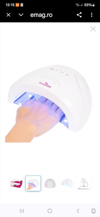 Lampa UV LED 48W SUNONE SensoPRO Milano, White