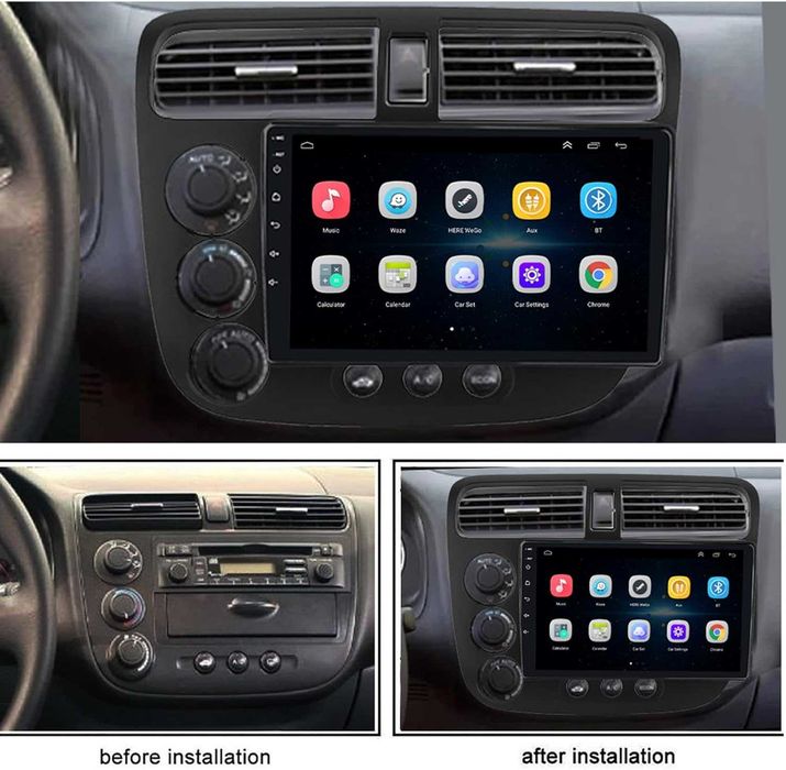 Мултимедия Двоен дин за Honda Civic навигация с Android за Civic 2005