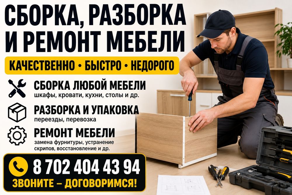 СБОРКА МЕБЕЛИ.мебель на заказ