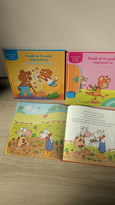 Set de 3 cărți din categoria Sunt educat, Ma port civilizat: Învață să fii curat cu Martinel,