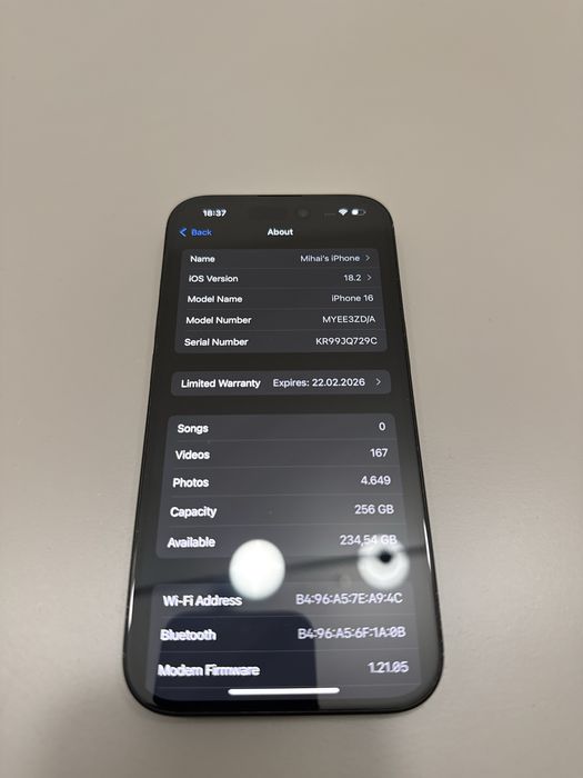 Iphone 16, 256GB in garantie