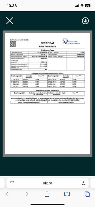 Logan 2005, 90000 km verificabili