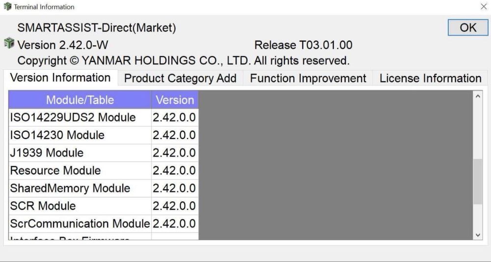 Tester/Diagnoza YANMAR pentru tractoare, excavatoare, barci, agricole