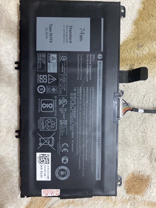 Зарядеое на dell и акб p65f