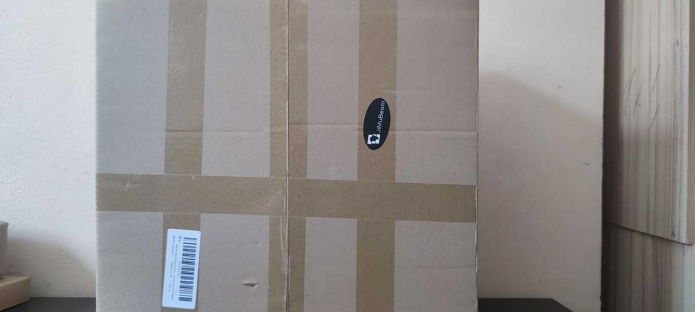 JIMUBEAM Индустриална 3-посочна таванна лампа, абажур-оребрено стъкло