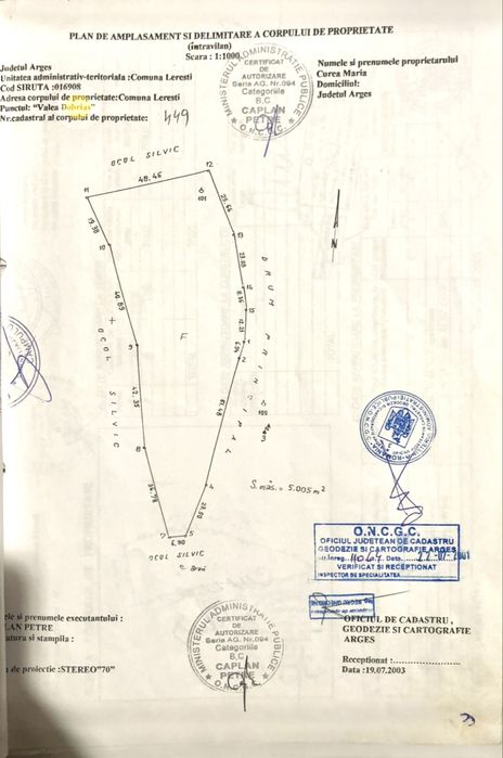 Proprietar vand Teren intravilan, stradal, spre Voina