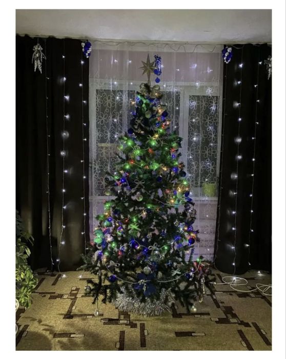 Гирлянда нить на ёлку