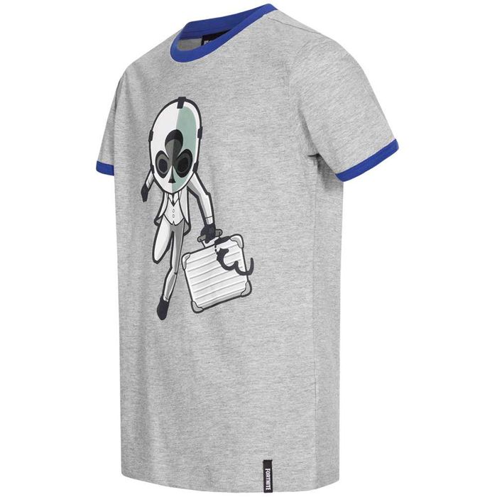 Tricou copii cu licenta Fortnite Battle Royale High Stakes Gri, 140 CM