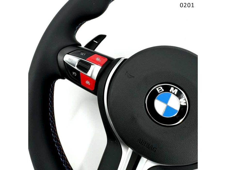 Volan sport M BMW 1 F20 2 3 F30 4 X1 X2 X3 X4 X5 F15 X6  butoane roșii