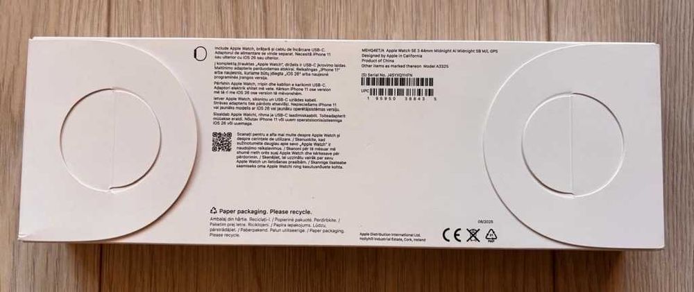 Apple Watch SE3 44mm Midnight GPS Nou Sigilat București / Curier