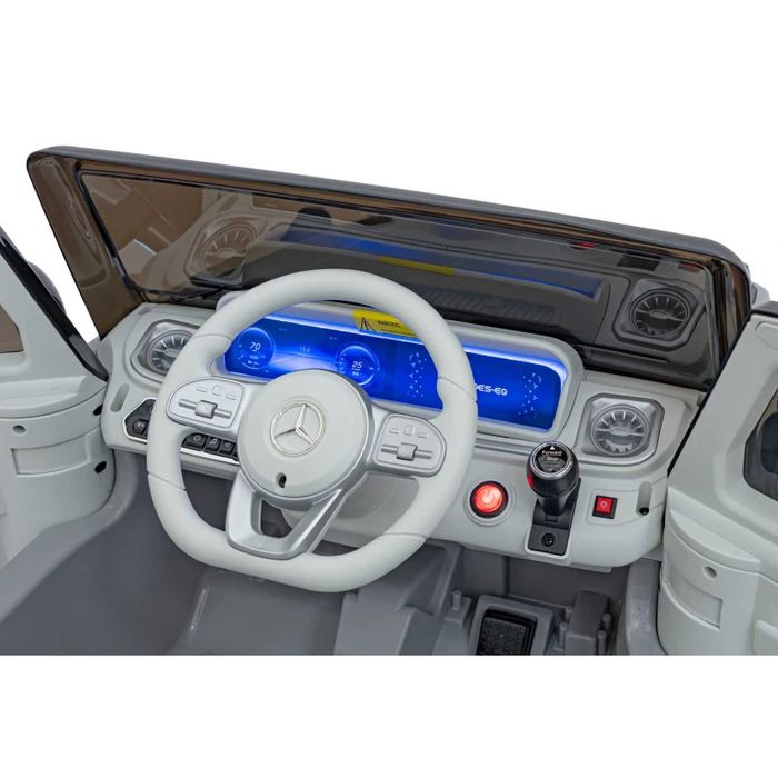 Masina electrica pentru copii Mercedes G, EQG, G63, Silver, 4x4, 120cm