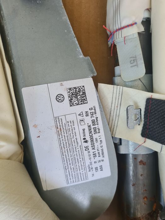 Airbag cortina Tiguan 5N 2009 - 2012