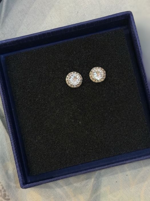 Сребърни обеци Swarovski