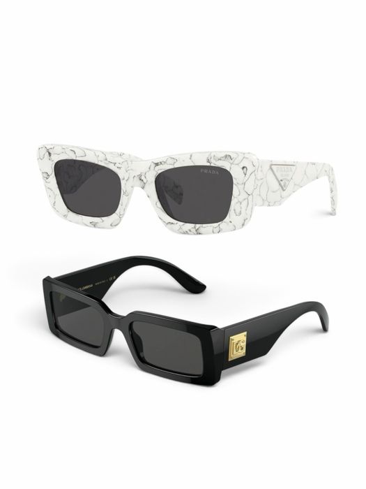 Оригинални слънчеви очила Prada Matte White Marble и Dolce & Gabbana