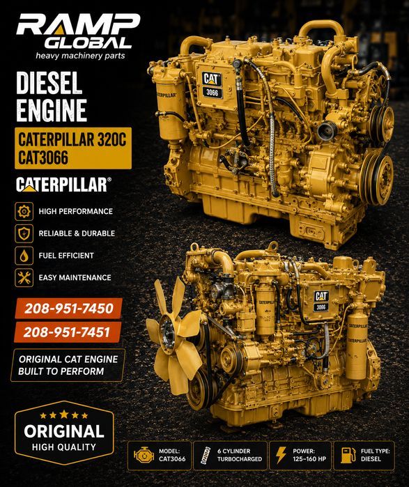 Двигатель Caterpillar CAT3066 для 320C
