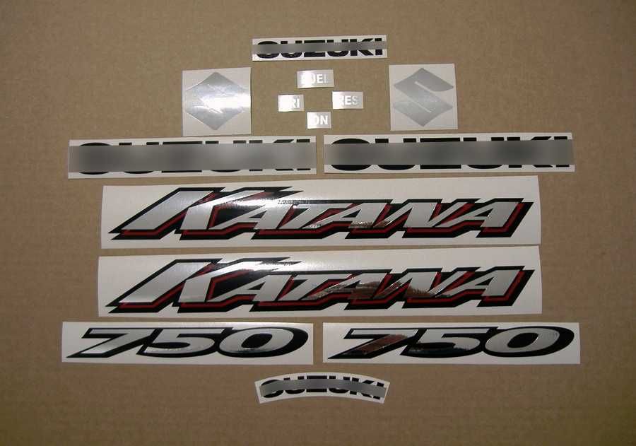Стикери Сузуки 750 Катана 2000г.-2007г. Suzuki Katana gsxf к1 лепенки