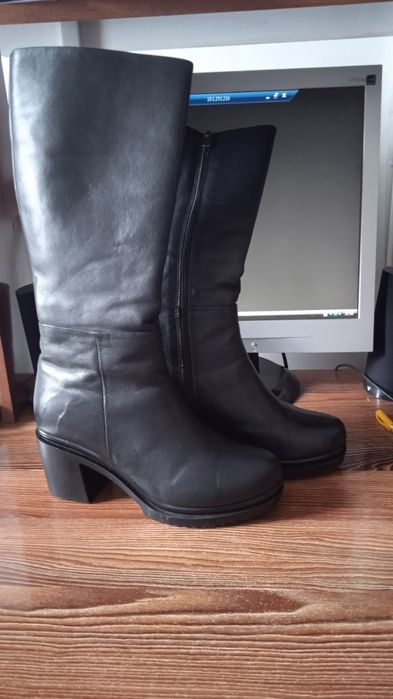 Кожаные сапоги натуралка