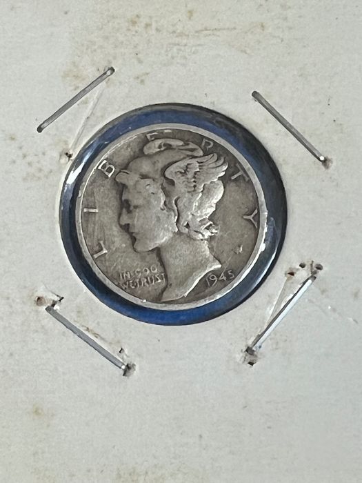 Mercury dime S серебро
