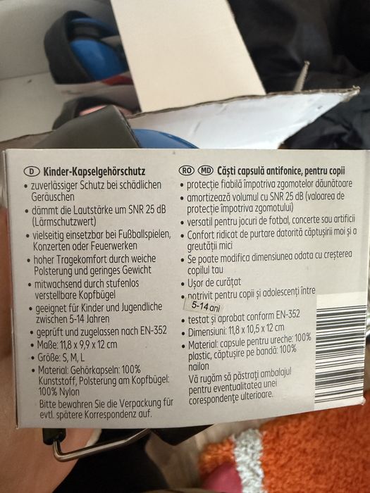 Casti antifonice copii 5-14 ani