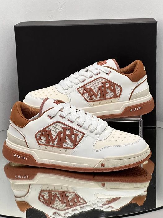 Amiri Classic Low "White/Brown"