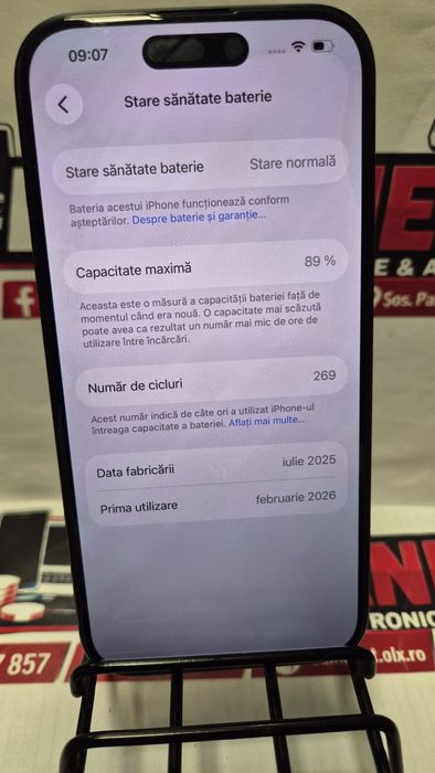 iPhone 15 – aspect 10/10 – 5 luni garanție