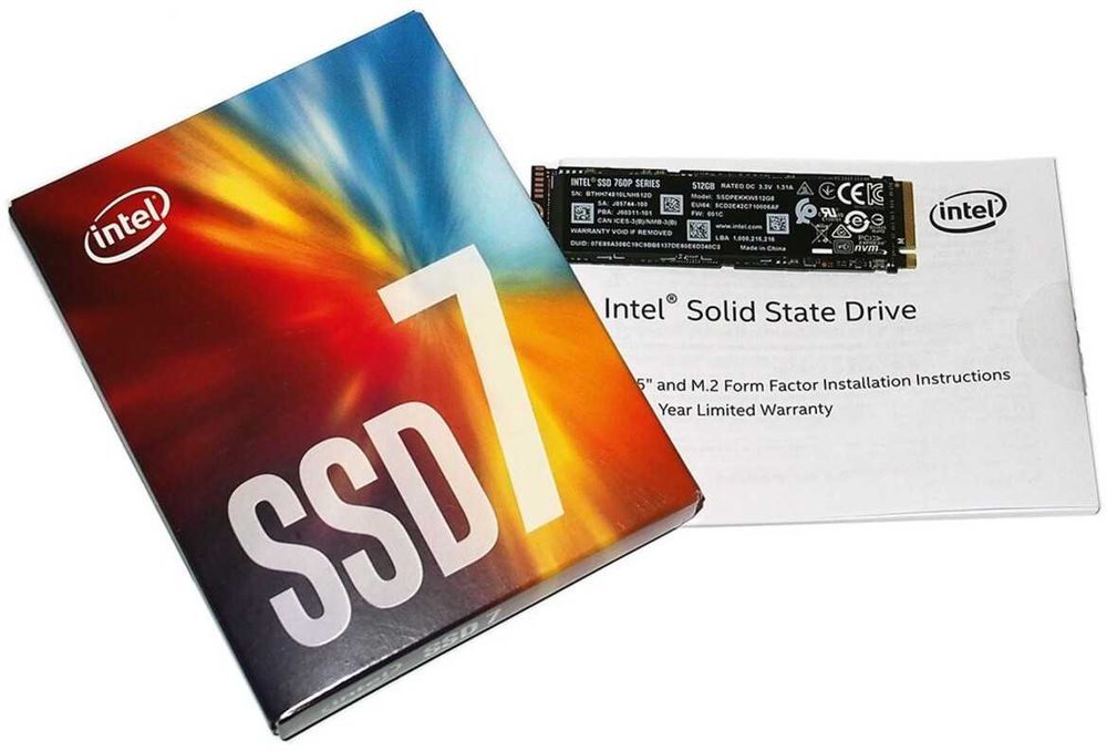 SSD Intel 760p Series 512GB PCI Express 3.0 x4 M.2 2280 Retail