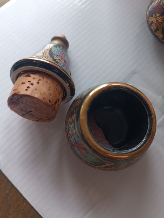 Ceramică mica Grecia sticluțe parfum goale