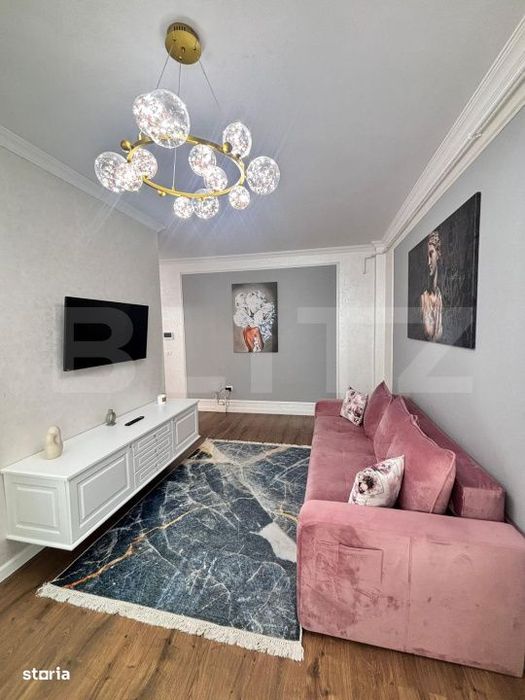 Apartament modern cu 3 camere, 62 mp, etaj intermediar, zona Nordic