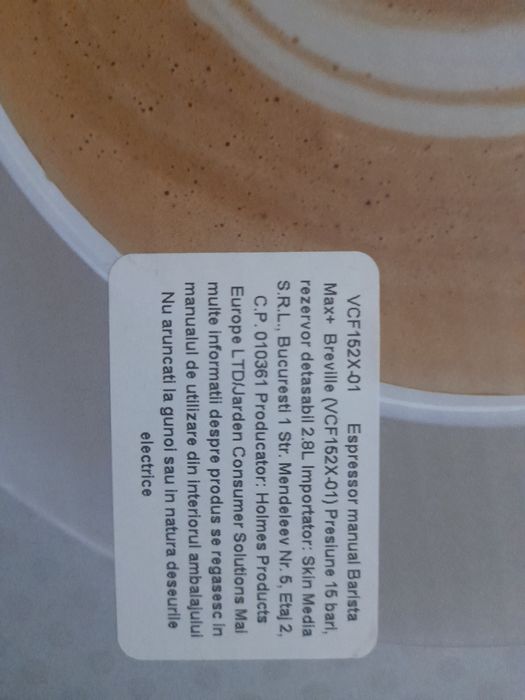 Espressor manual Breville Barista Max + Nou