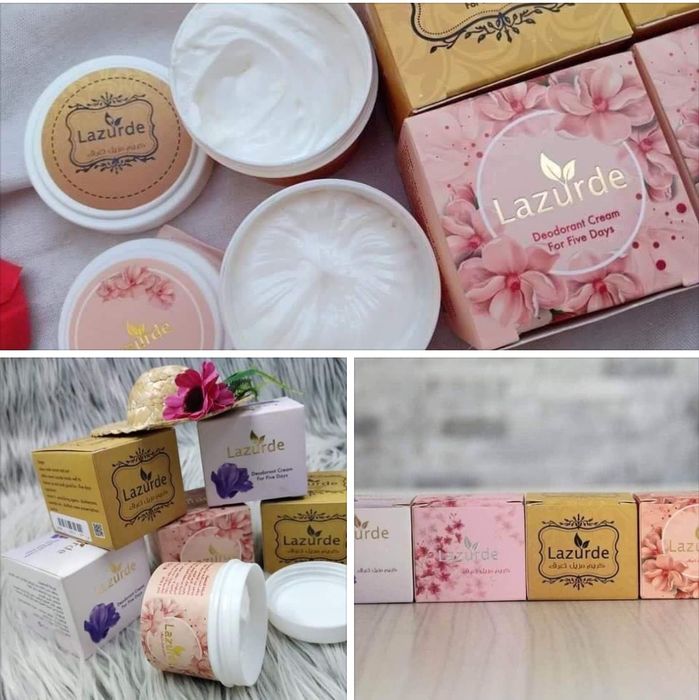 Lazurde Deodorant Cream - bu haddan tashqari terlash uchun originali