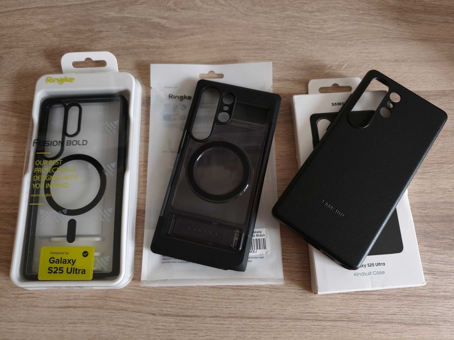 Калъф кейс Ringke UX Magnetic Magsafe case c стойка за Samsung Galaxy S25 Ultra + фолио