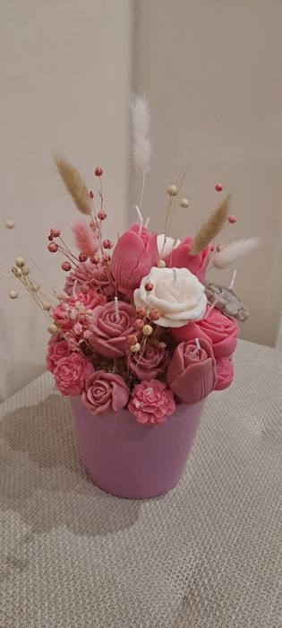 Прекрасни букети от соев восък . Подарък за всеки повод