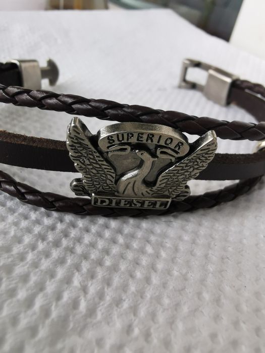 Bratara Diesel Superior piele naturala si metal
