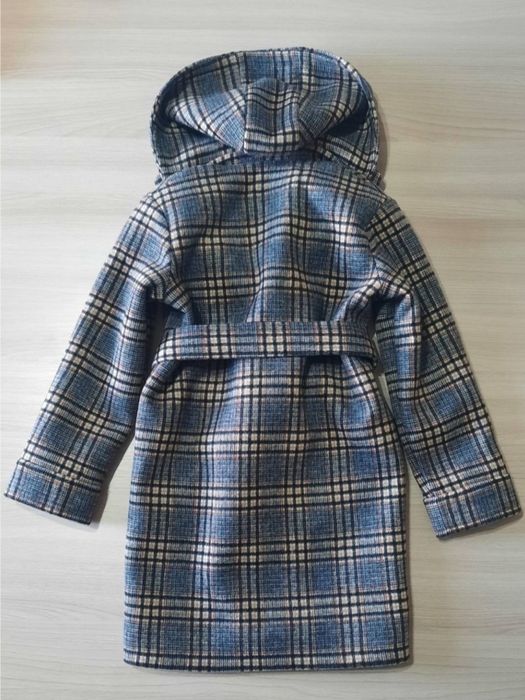 Детское пальто в клетку