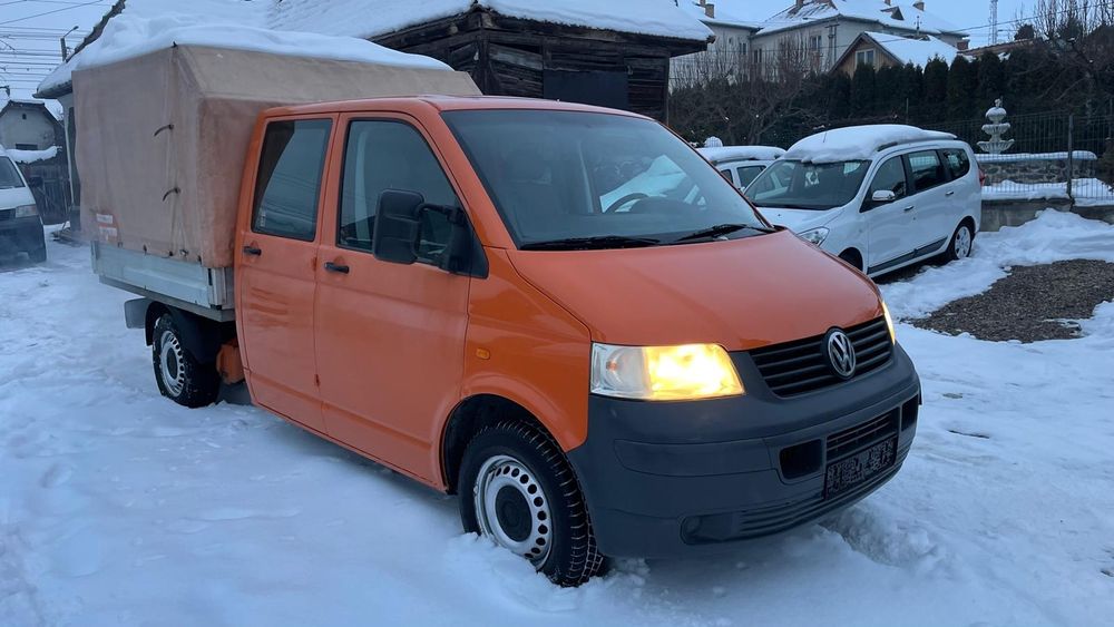 VW T5 doka 2.5 TDI 6locuri+bena