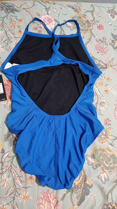 Nike син цял бански M нов