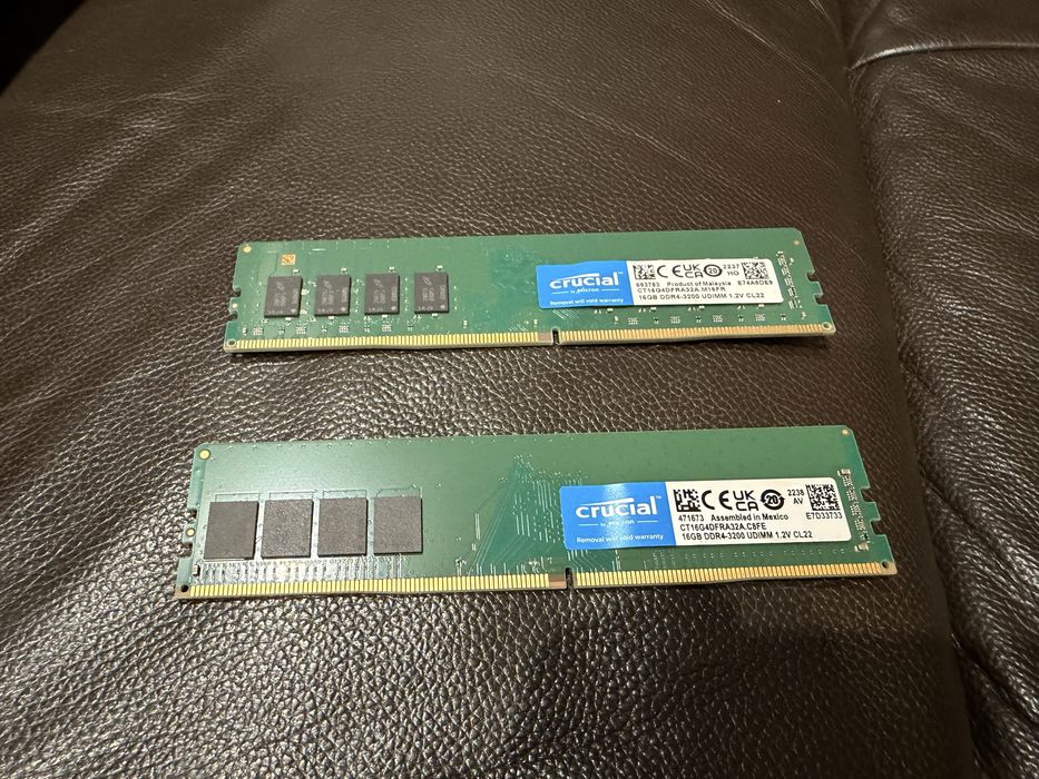 Memorie PC Crucial 32GB, 2x16GB , DDR4 3200Mhz Cl.22