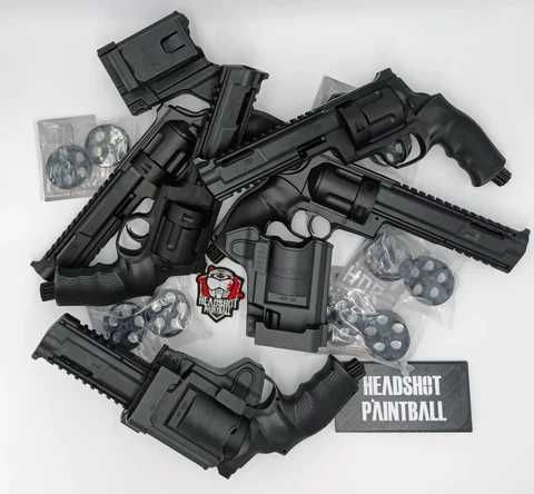 Pistol Co2 SPECIAL CU BILE DE CAUCIUC !! Airsoft (Garnitura Mare) Gaz