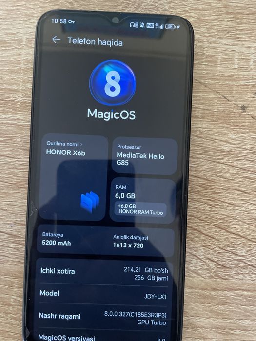 Honar x 6 b telefoni