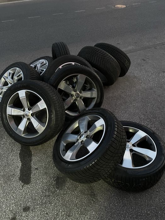 4 броя 5x127 джанти с гуми за grand Cherokee 5x127 със зимни гуми  265/50R20 7мм