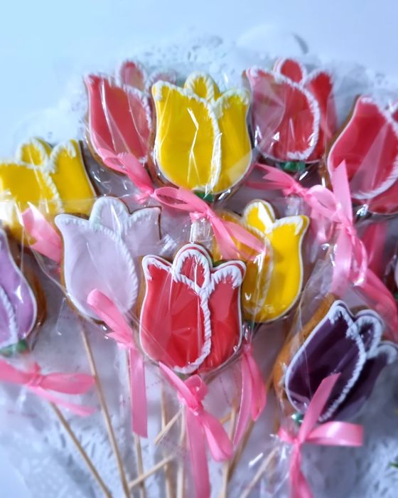 Букет тюльпанов из пряников