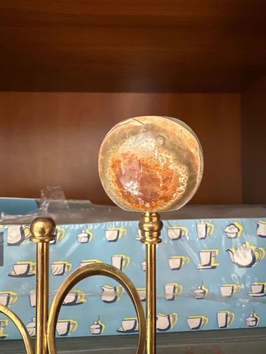 Подсвечник из натурального оникса