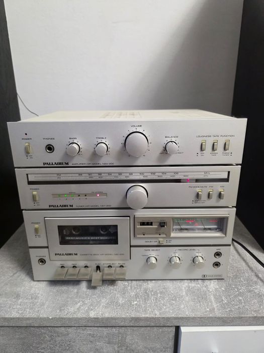 Linie midi  PALLADIUM Amp.NSA-200/tuner NST-200/deck casetă  NSC-200