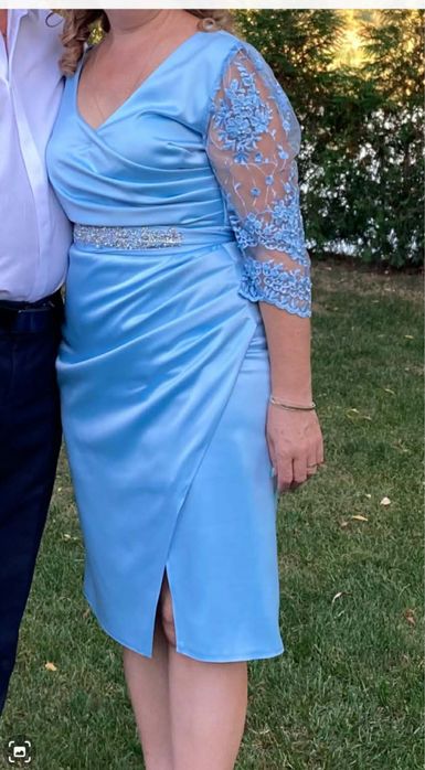 Rochie eleganta bleu deschis